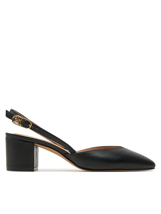 Tommy Hilfiger Bateliai Tommy Hilfiger Pump Slingback Smooth Leather FW0FW08621 Juoda