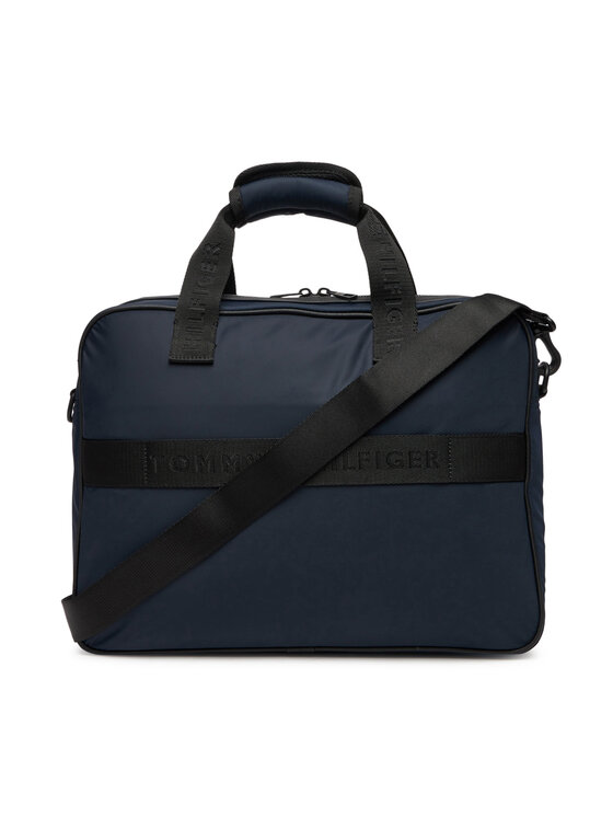 Tommy Hilfiger Porta PC Tommy Hilfiger Th Repreve Computer Bag AM0AM13466 Blu scuro