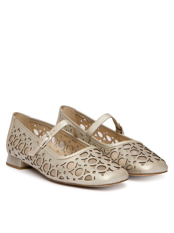 Caprice Baleriny Caprice 9-22511-46 Srebrny