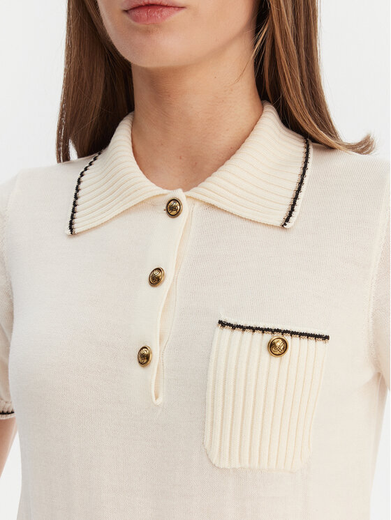 Luisa Spagnoli Luisa Spagnoli Polo Miconia 100295 Écru Regular Fit