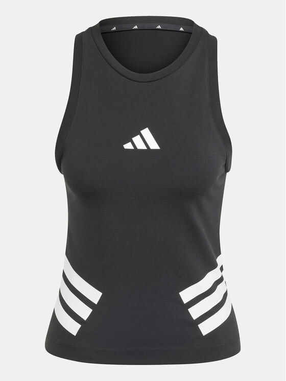 adidas adidas Топ Future Icons 3-Stripes JC5418 Чорний Slim Fit