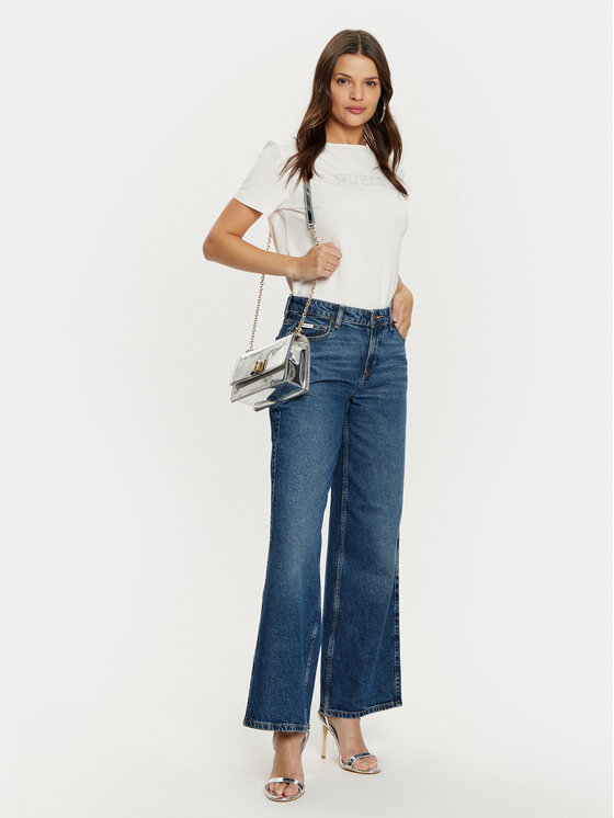 Guess Guess Футболка V3BI11 J1314 Écru Regular Fit