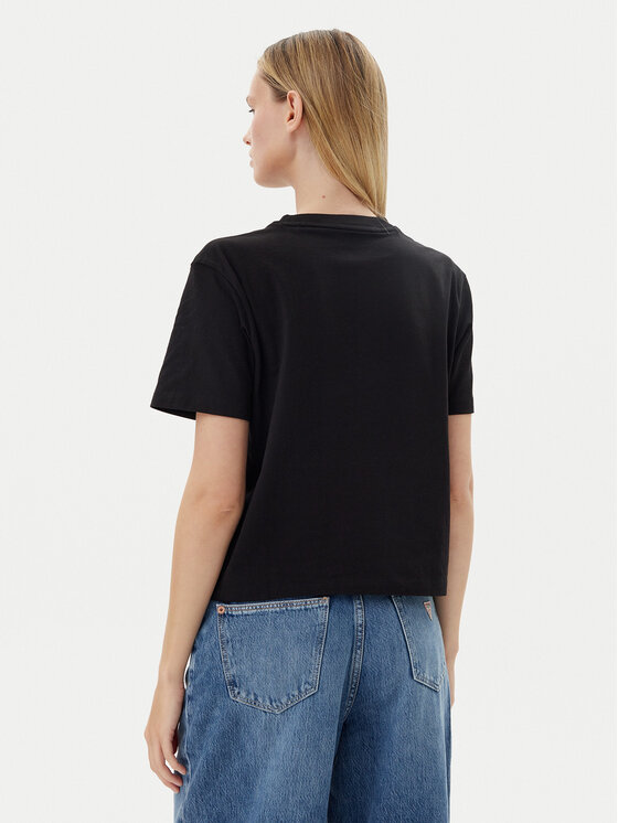 Guess Jeans Guess Jeans T-Shirt W5RI4 2K8HM0 Μαύρο Regular Fit