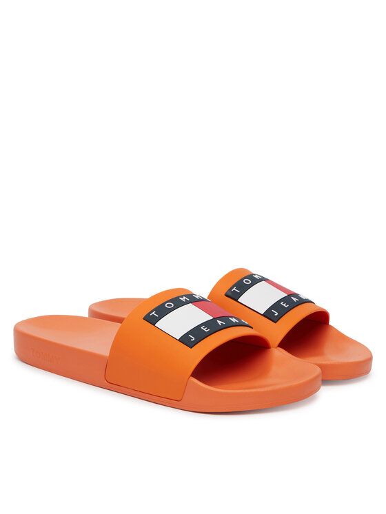 Tommy Jeans Klapki Tommy Jeans Tommy Jeans Pool Slide Ess EM0EM01191 Pomarańczowy