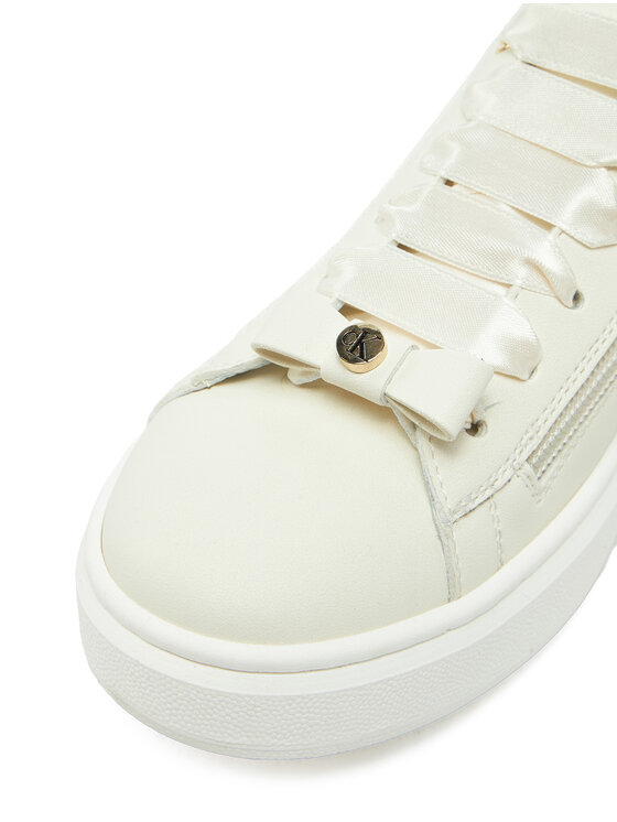 Calvin Klein Jeans Laisvalaikio batai Calvin Klein Jeans Low Cut Lace-Up Sneaker V4A9-83047-0214 S Balta
