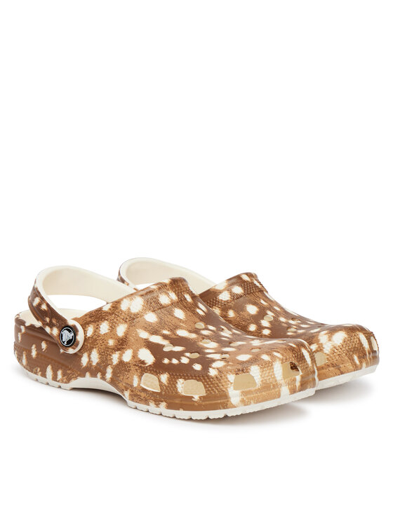 Crocs Чехли Crocs Classic Pop Animal Clogs 214153 Кафяв