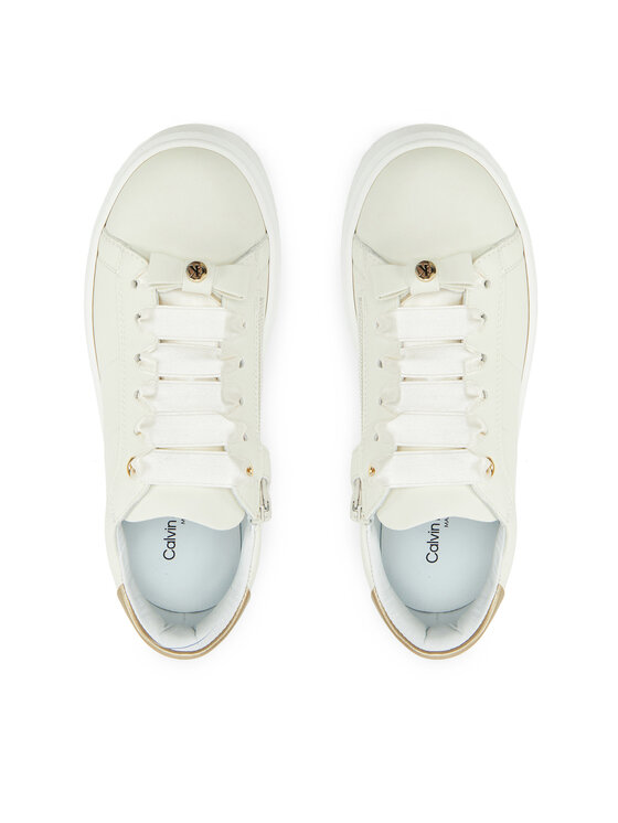 Calvin Klein Jeans Sneakers Calvin Klein Jeans Low Cut Lace-Up Sneaker V4A9-83047-0214 S Alb
