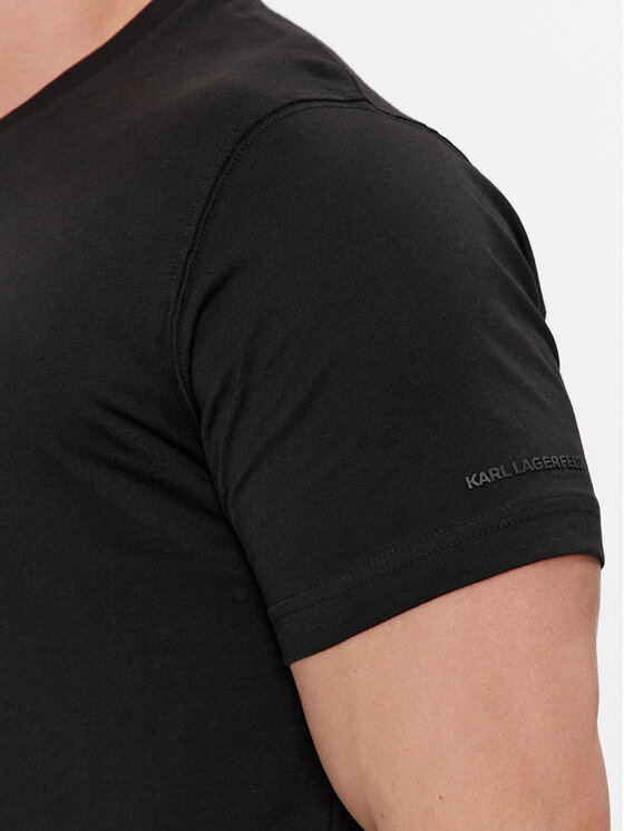 KARL LAGERFELD KARL LAGERFELD Komplet t-shirt majic﻿ 765001 500298 Črna Slim Fit