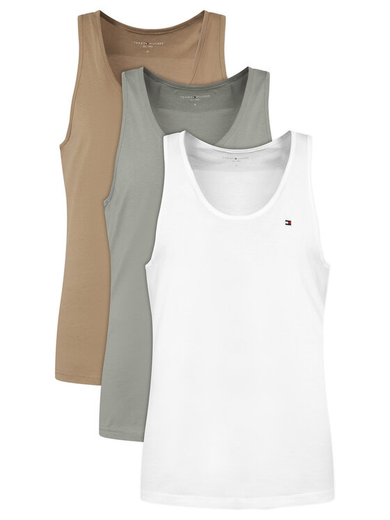 Tommy Hilfiger Tommy Hilfiger Conjunto de camisetas de tirantes UM0UM03867 De color Slim Fit