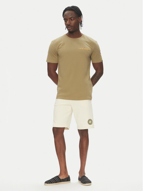 Quiksilver Quiksilver Футболка Ev Disconnect Effects EQYZT08049 Хакі Regular Fit
