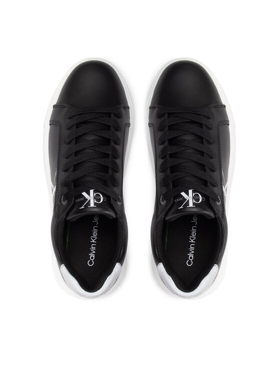 Calvin Klein Jeans Sneakersy Calvin Klein Jeans Chunky Cupsole Laceup Low Ess M YW0YW00701 Černá