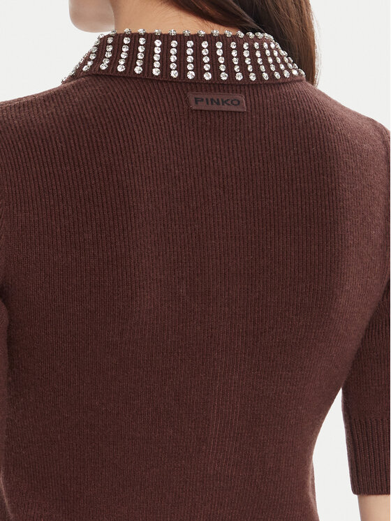 PINKO PINKO Поло Emilia 105745 A2S4 Коричневий Regular Fit