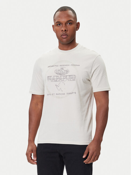 Napapijri Napapijri Camiseta S-Bald NP0A88SF Beis Regular Fit