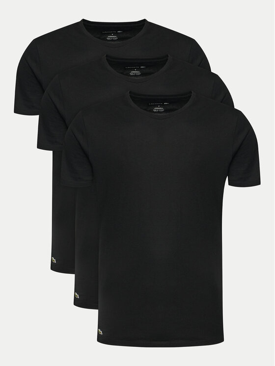 Lacoste Lacoste Комплект футболок TH9010 Чорний Regular Fit