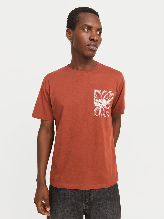 Jack & Jones Jack & Jones Футболка Split 12272995 Коричневий Regular Fit