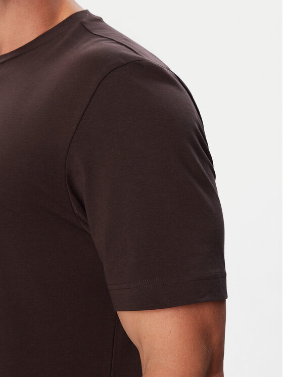 BOSS BOSS Camiseta 50473278 Marrón oscuro Regular Fit