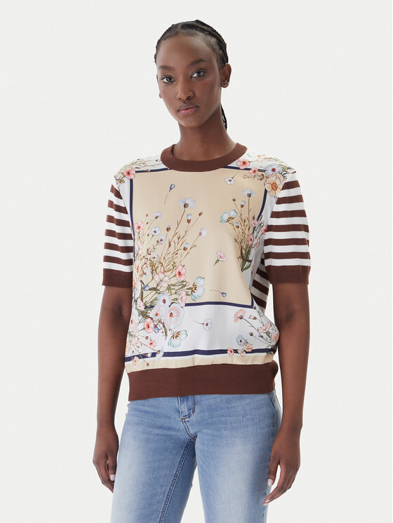 Liu Jo Liu Jo Camiseta WA6386 MS49I Marrón Regular Fit