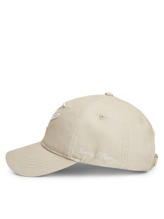 Tommy Hilfiger Šiltovka Tommy Hilfiger Logo Embroidery Baseball Cap AW0AW18338 Béžová