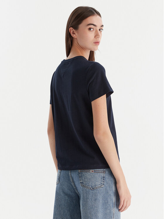 Tommy Jeans Tommy Jeans Camiseta Linear DW0DW21964 Azul marino Regular Fit