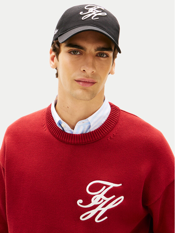 Tommy Hilfiger Kapa s šiltom Tommy Hilfiger Logo Embroidery Baseball Cap AM0AM14120 Črna
