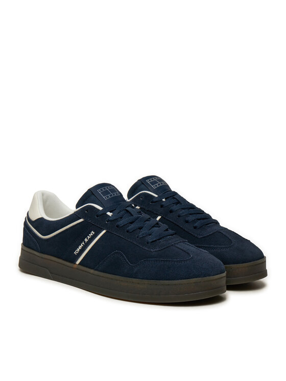 Tommy Jeans Superge Tommy Jeans The Greenwich Suede EM0EM01516 Mornarsko modra