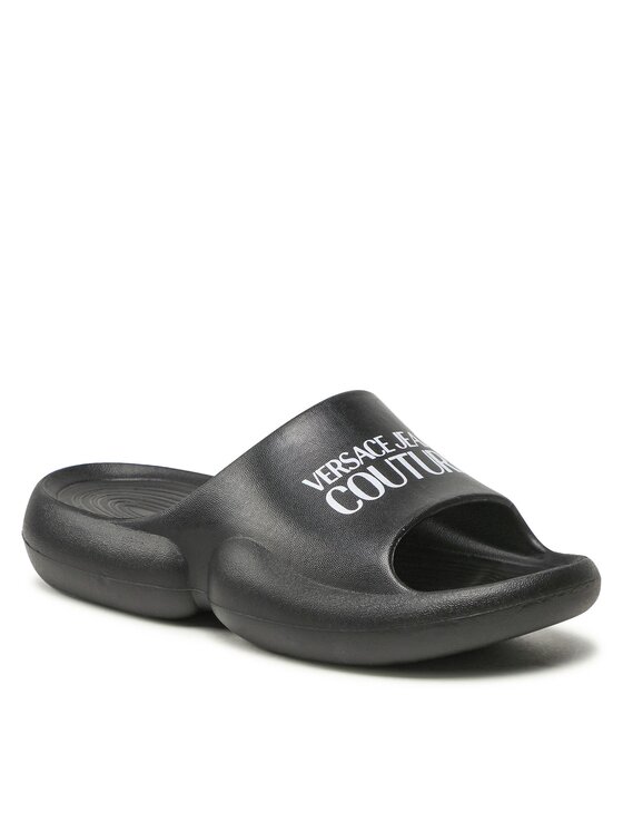 Versace Jeans Couture Natikači Versace Jeans Couture 74VA3S8A ZS632 Črna