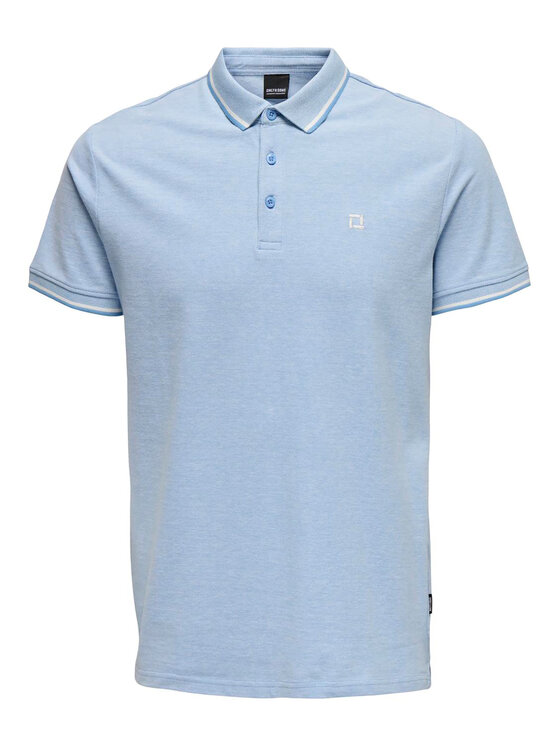 Only & Sons Only & Sons Polo Fletcher 22024827 Celeste Regular Fit