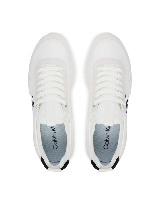 Calvin Klein Sneakers Calvin Klein Retro Runner Lace Up Sock YW0YW02060 Alb