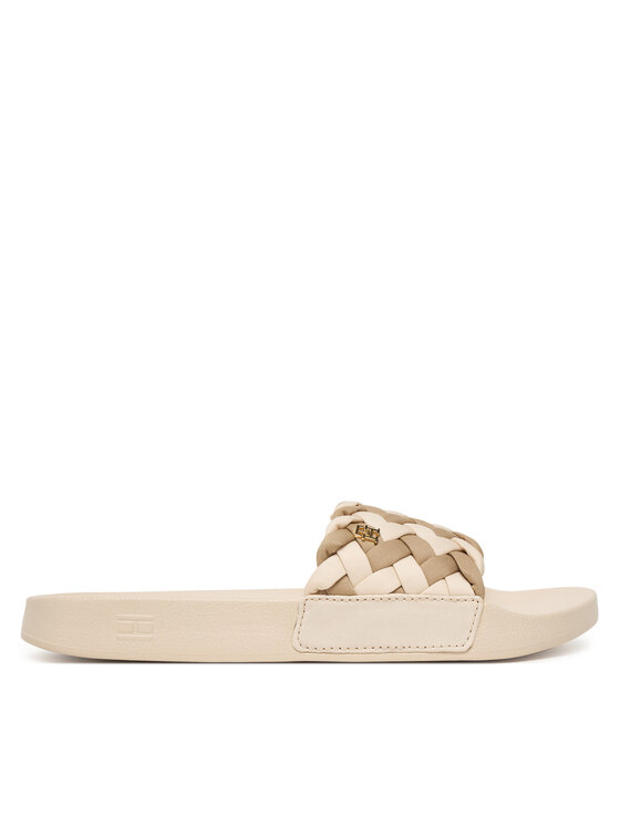 Tommy Hilfiger Чехли Tommy Hilfiger Th Braided Pool Slide FW0FW09203 Бежов