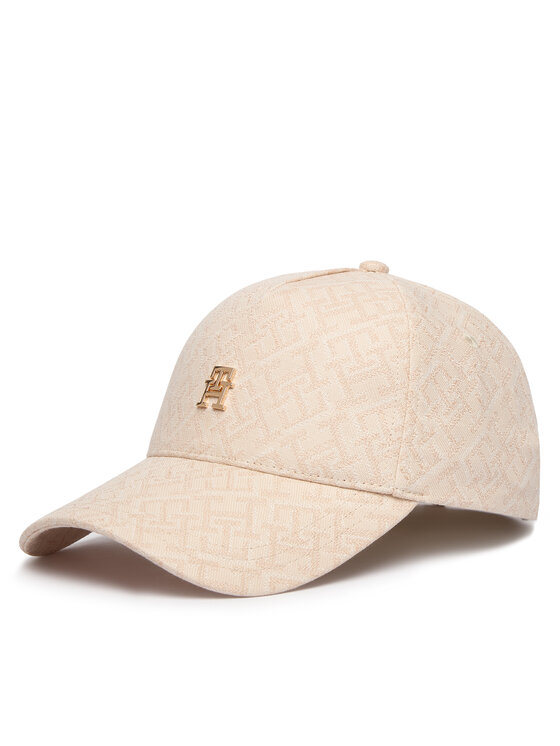 Tommy Hilfiger Gorra con visera Tommy Hilfiger Monogram Jacq Cap AW0AW18331 Beis