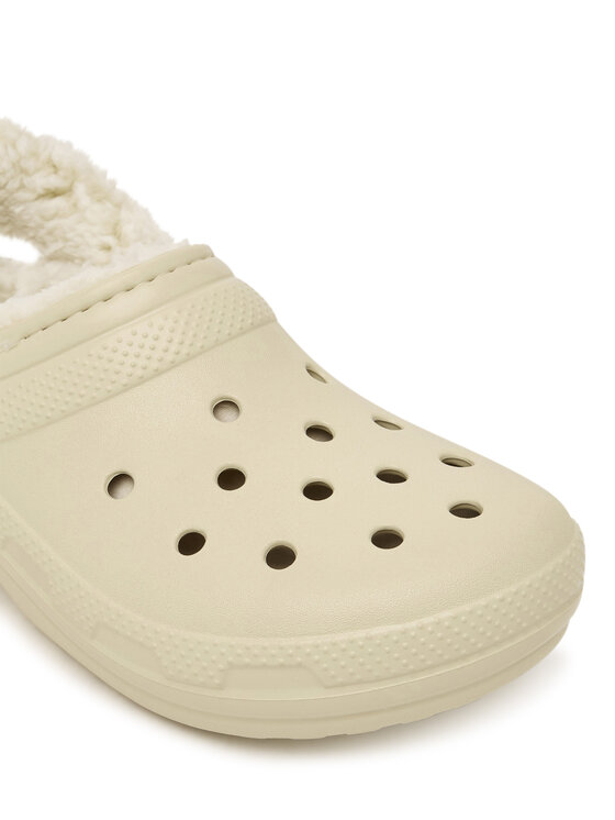 Crocs Pantoletten Crocs Classic Fleece Lined Clog Quartz 211396 Beige