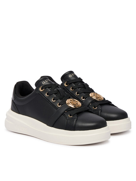 Guess Sneakersy Guess FLFEZO LEA12 Czarny