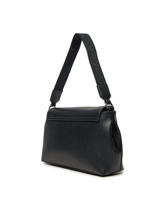 Calvin Klein Borsetta Calvin Klein Ck Must Top Handle Bag_Caviar K60K613085 Nero