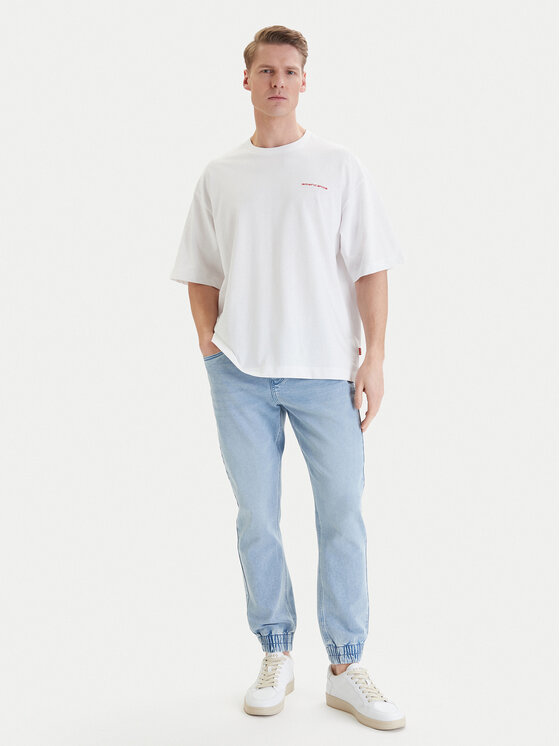 Americanos Americanos Camiseta W126-AMMTS-1017-01X Blanco Regular Fit