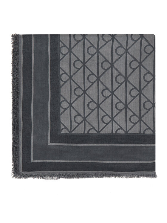 Calvin Klein Marama Calvin Klein Emblem Aop Jacquard Square Scarf LV04F8080G Crna