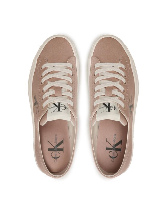 Calvin Klein Jeans Teniși Calvin Klein Jeans Vulc Flatform Essential Mono YW0YW01030 Roz