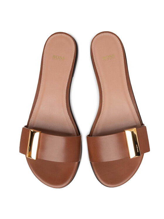 BOSS Papucs BOSS Nathalie Slide-C 50429780 10220482 01 Barna
