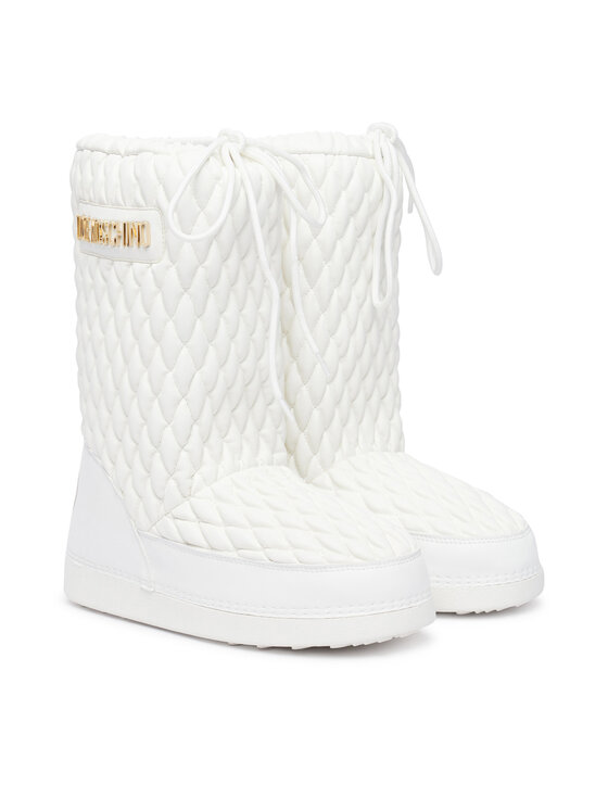 LOVE MOSCHINO Škornji za sneg LOVE MOSCHINO JA24312G0PISQ100 Bela