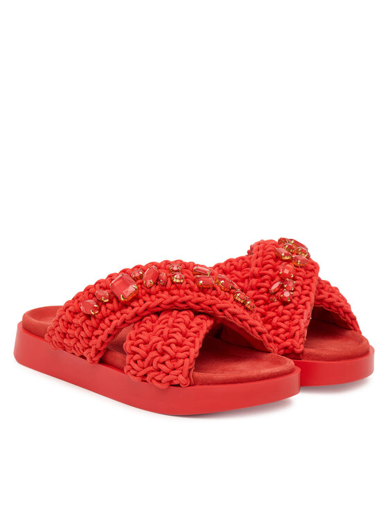 Inuikii Шльопанці Inuikii Woven Stones 1004.003.0073 Червоний