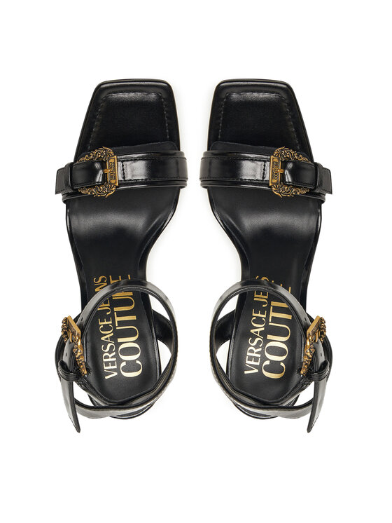 Versace Jeans Couture Босоніжки Versace Jeans Couture 79VA3S36 Чорний
