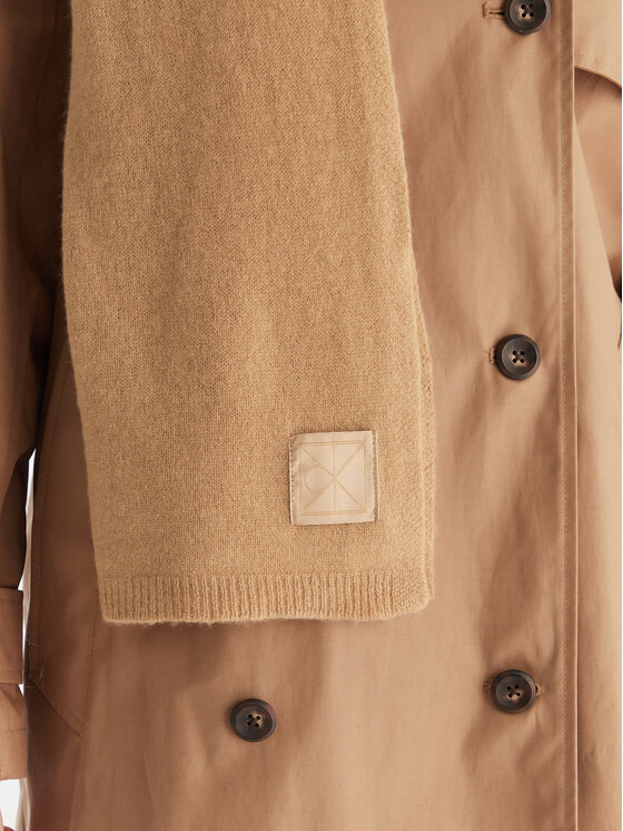 Calvin Klein Szalik Calvin Klein Emblem LV04D8014G Beżowy