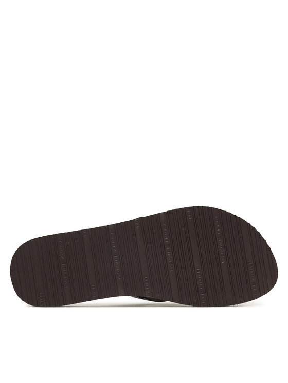 Tommy Hilfiger Japonki Tommy Hilfiger Corportate Sandal FW0FW09610 Brązowy