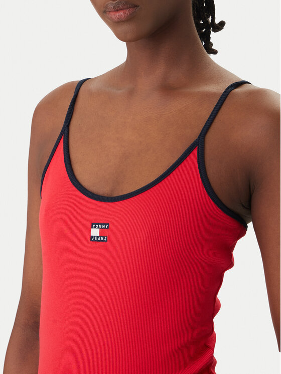 Tommy Jeans Tommy Jeans Top DW0DW22261 Rojo Slim Fit