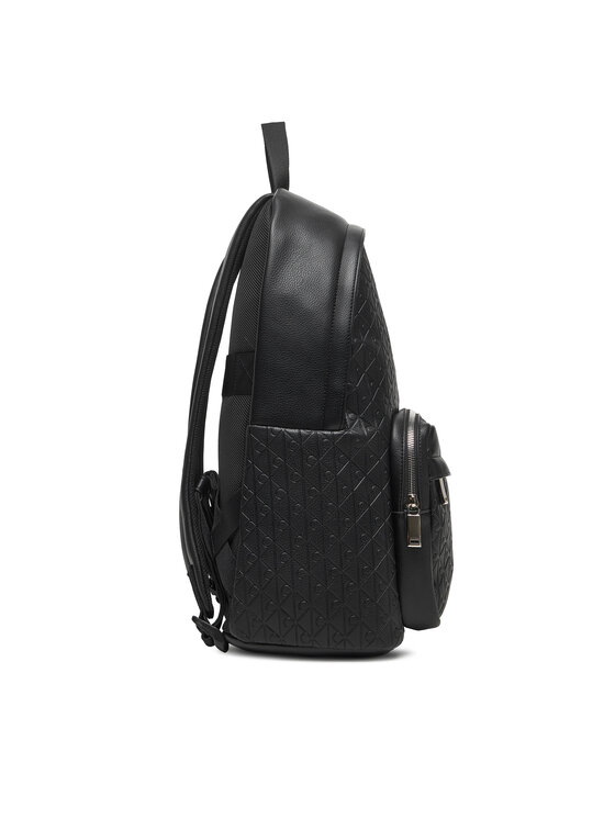 Calvin Klein Mochila Calvin Klein Emblem Emboss Round Backpack LV04D3202G Negro