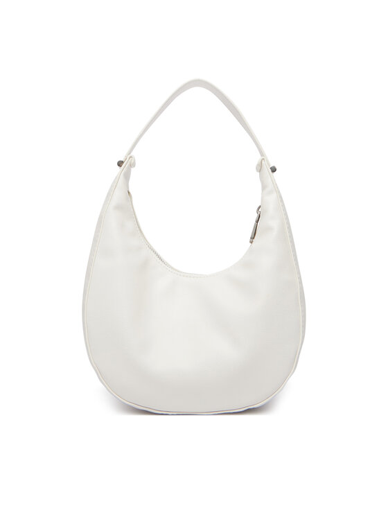 Calvin Klein Ročna torba Calvin Klein Buckle Small Bag LV04F3513G Bela