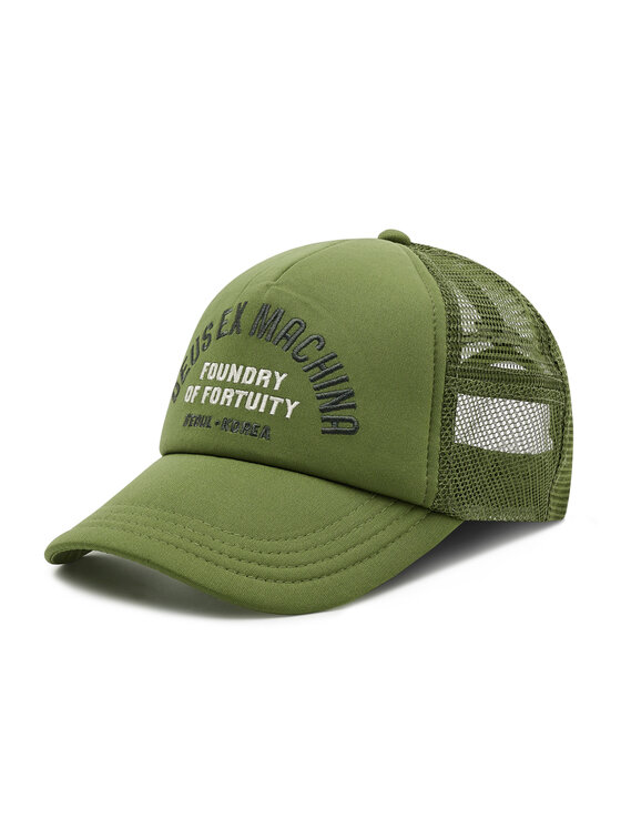 Deus Ex Machina Czapka z daszkiem Deus Ex Machina Fortunity Trucker DMP2271536 Zielony