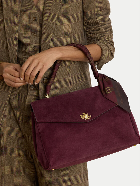 LAUREN RALPH LAUREN Torebka LAUREN RALPH LAUREN Farrah 431P18402002 Bordowy