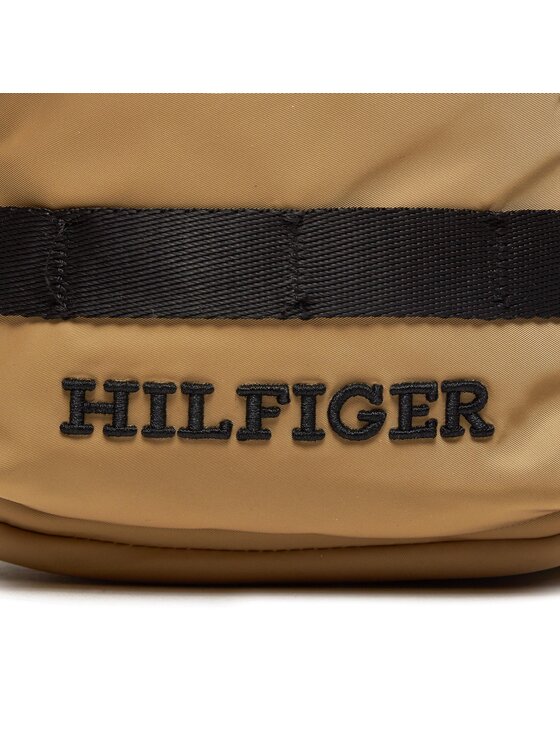 Tommy Hilfiger Torbica za okrog pasu Tommy Hilfiger Th Monotype Mini Reporter AM0AM12204 Bež