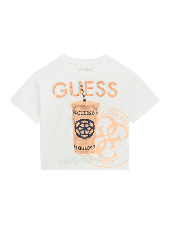 Guess Guess Футболка J6GI06 K6YW4 Білий Relaxed Fit