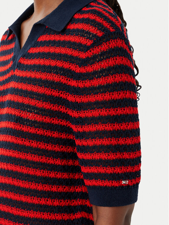 Tommy Hilfiger Tommy Hilfiger Polo Pointelle WW0WW50060 Rojo Regular Fit